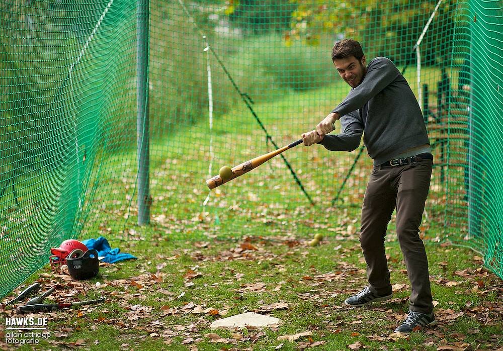Baseball-Training am Schlagmal